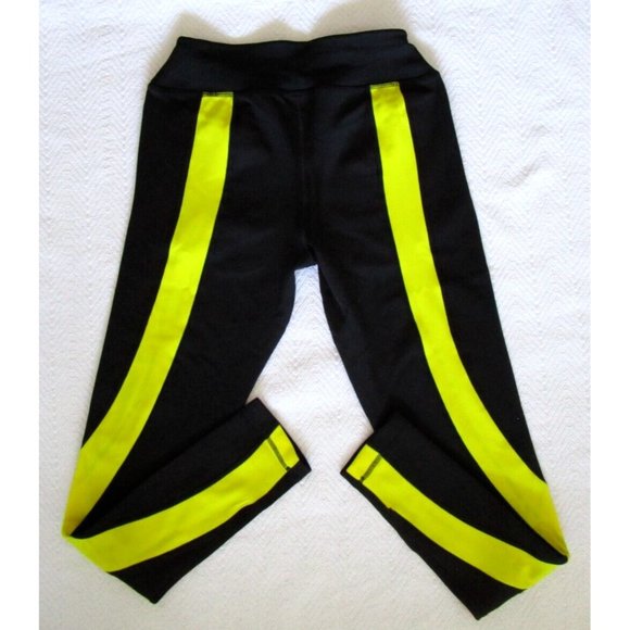 Slazenger Ladies' Sports Performance Full Leggings - NWOT Yellow/Black - LARGE - Picture 8 of 9